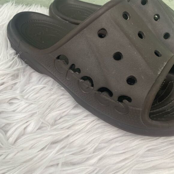 Crocs Baya Slide Sandals Black Size 12 Casual Summer - Picture 5 of 7